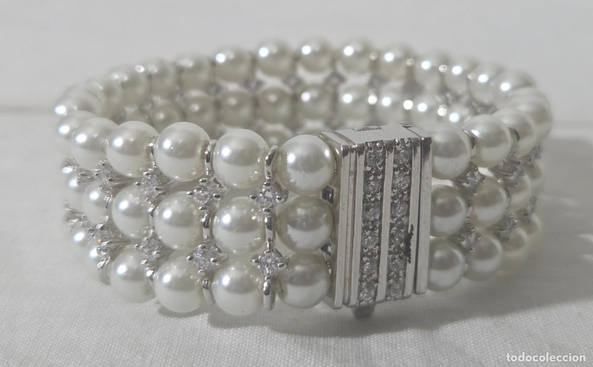 Joyeria: Pareja de pulseras en metal plateado - Foto 13
