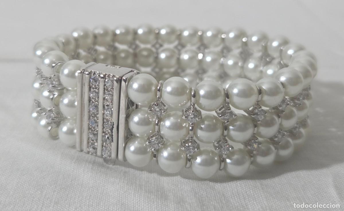 Joyeria: Pareja de pulseras en metal plateado - Foto 14