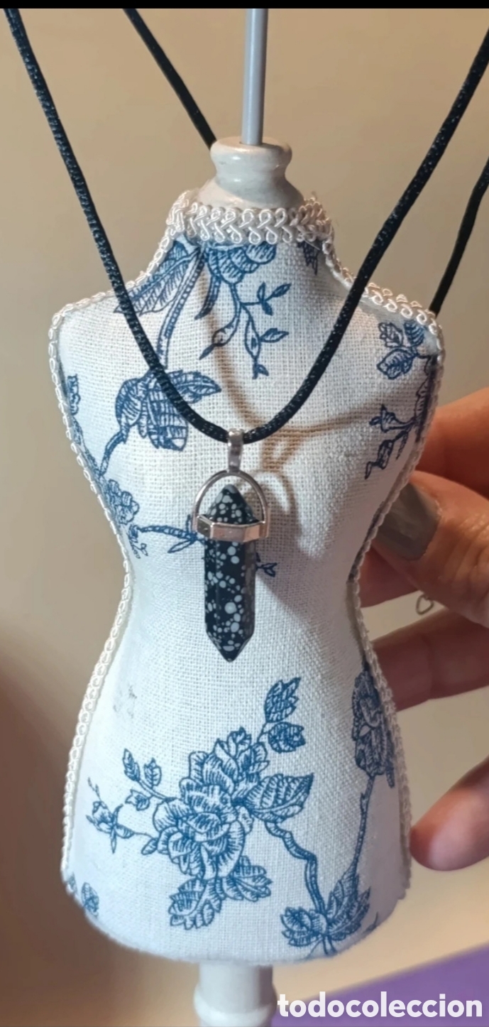Joyeria: Collar obsidiana nevada 58 cms - Foto 4