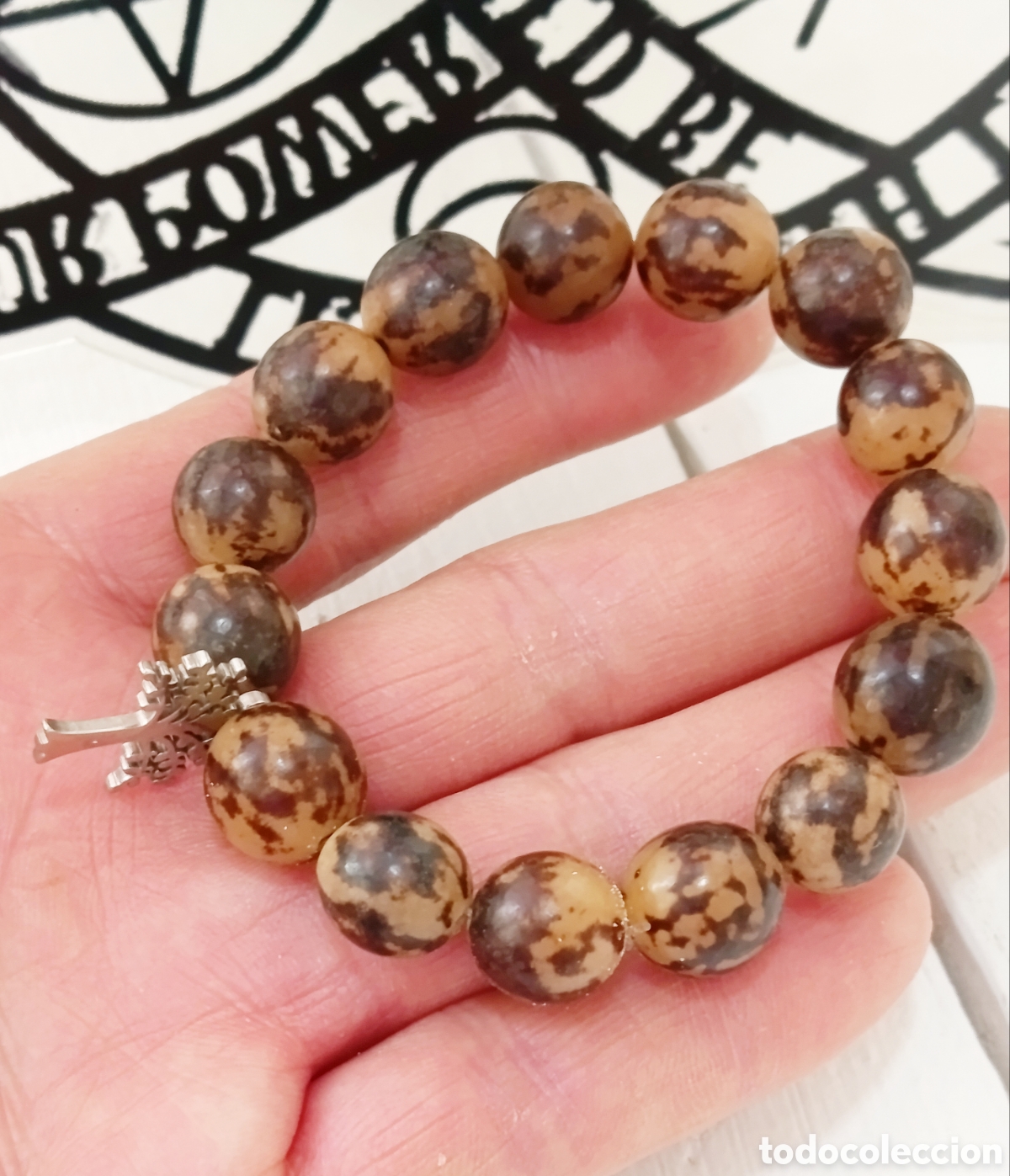 Joyeria: Pulsera de protecci&oacute;n de semillas de bodhi con &aacute;rbol de la vida, nueva