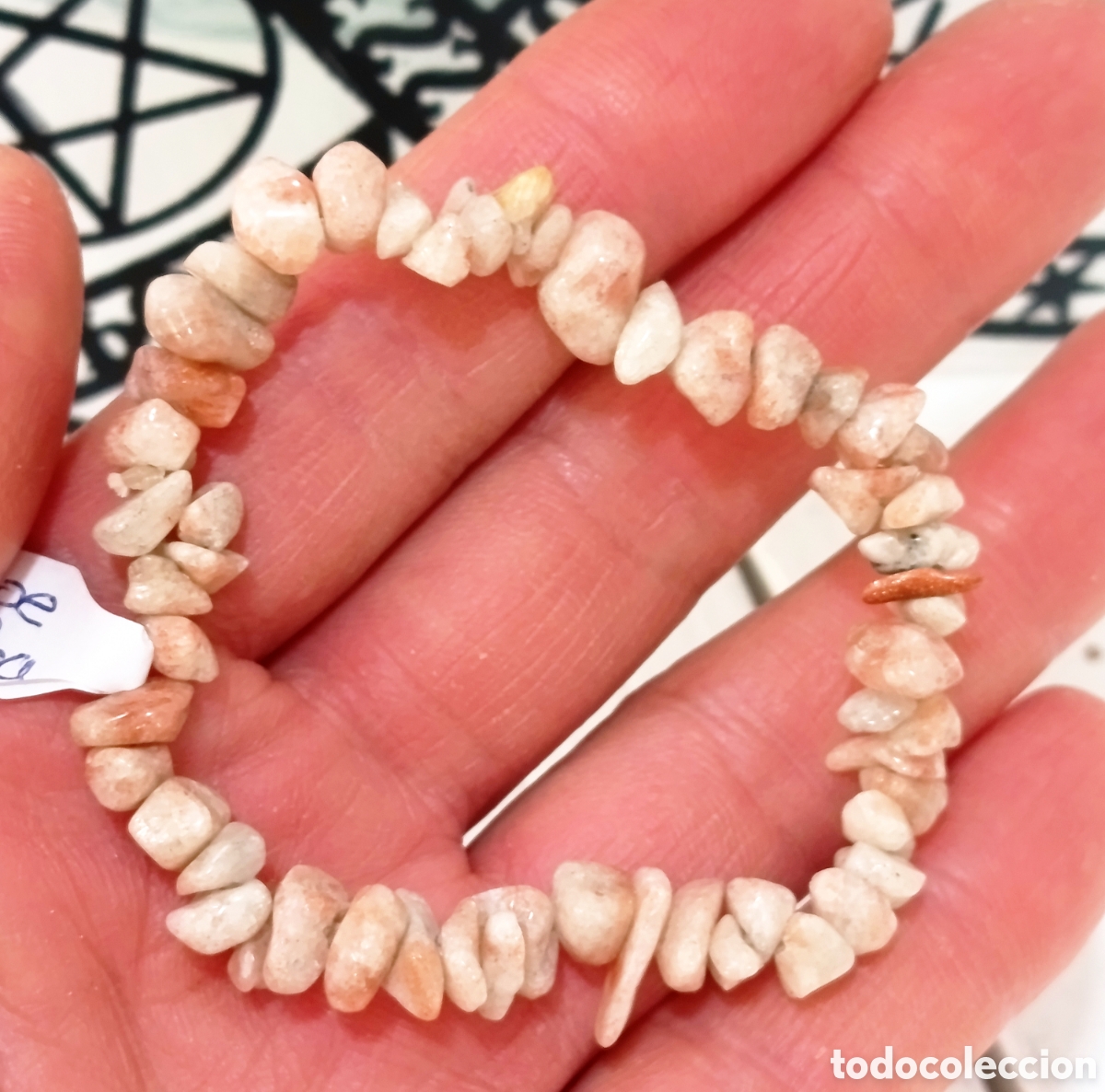 Joyeria: Pulsera de protecci&oacute;n de piedra jaspe paisina preparada energ&eacute;ticamente con palo santo, nueva