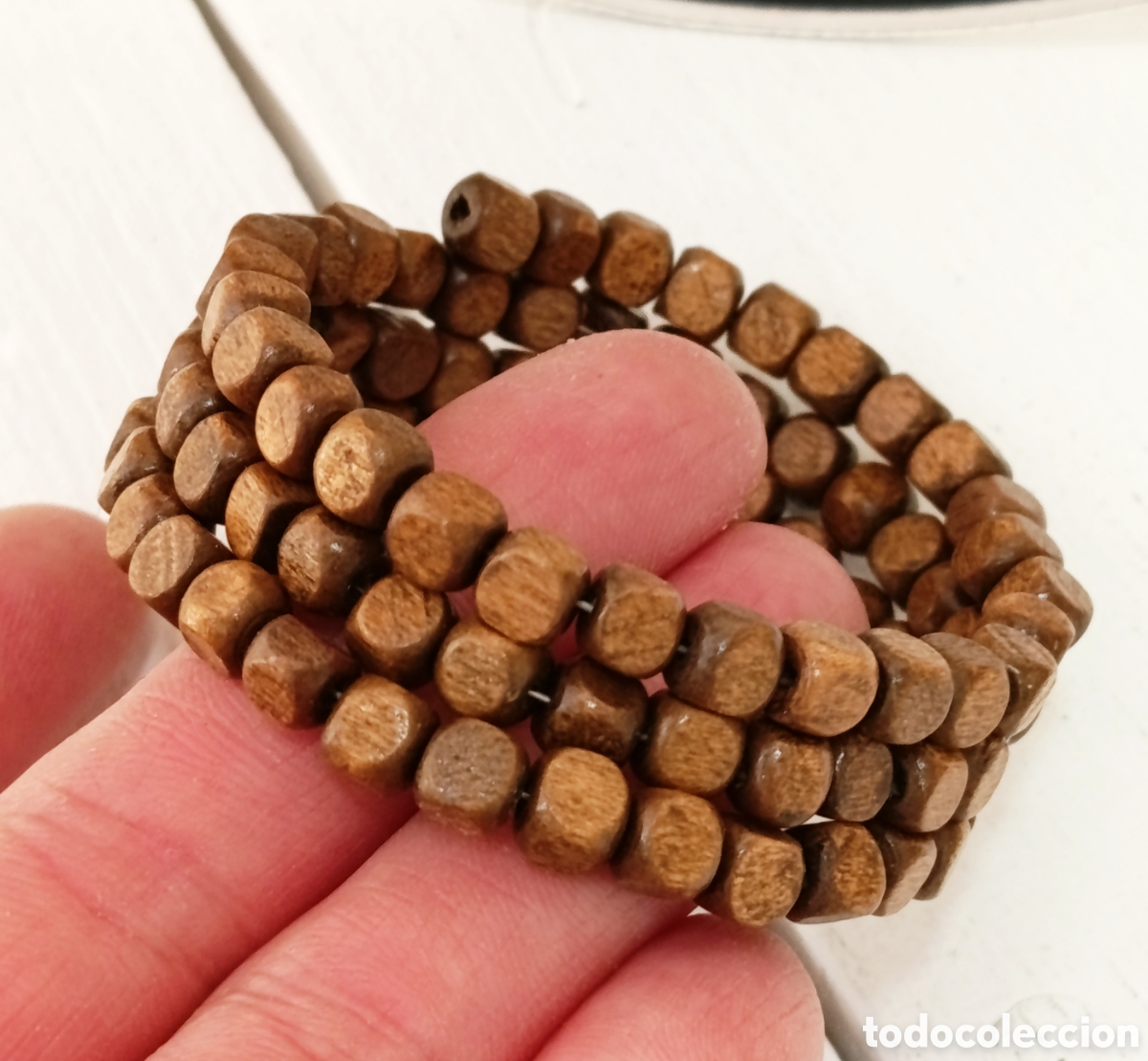 Joyeria: Pulsera espiral de madera color marr&oacute;n, nueva