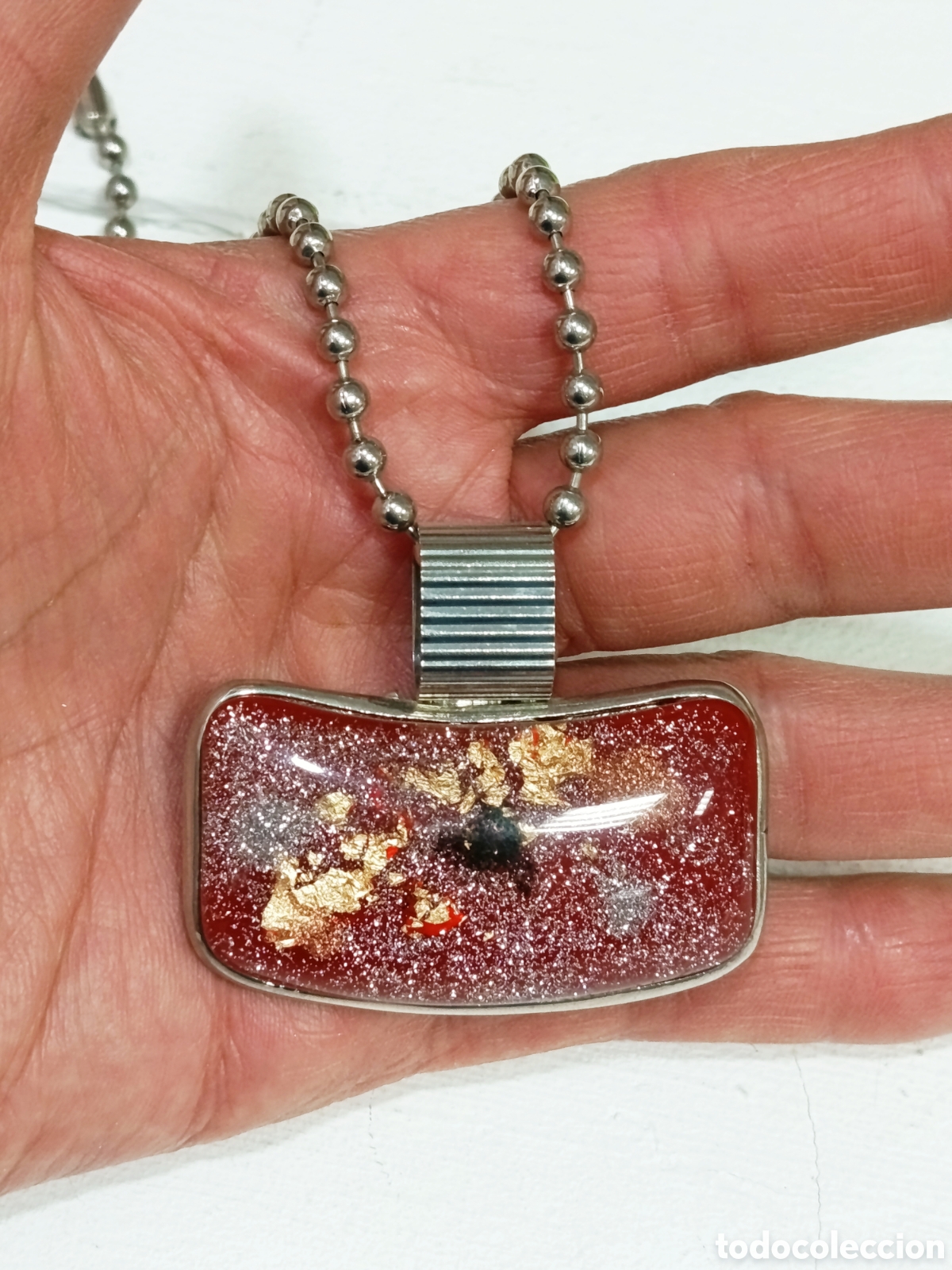 Joyeria: Colgante de cadena con central, a&ntilde;o 2000, nuevo - Foto 2