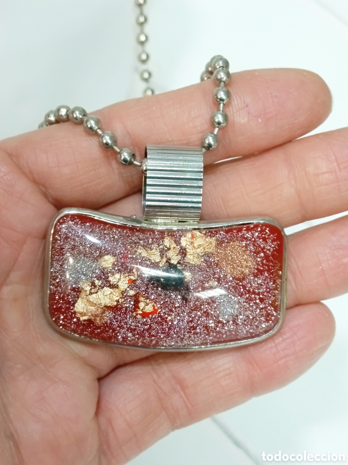 Joyeria: Colgante de cadena con central, a&ntilde;o 2000, nuevo - Foto 1