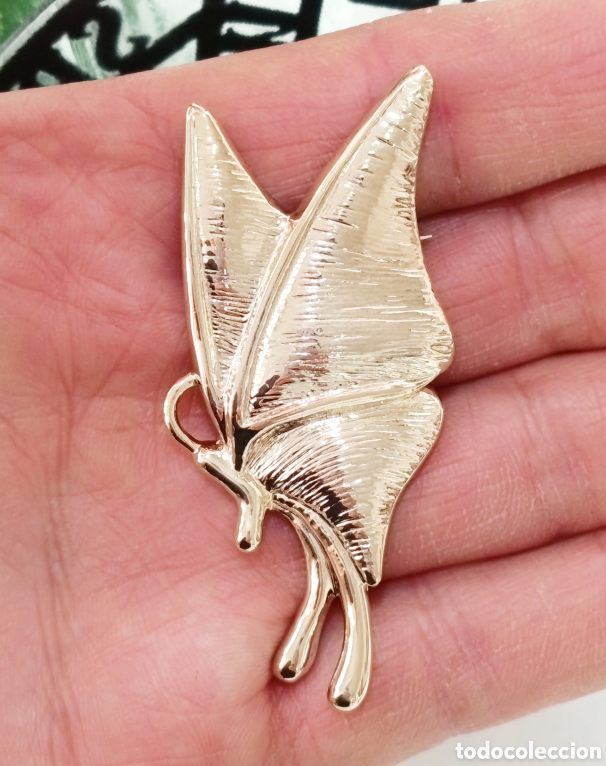 Joyeria: Broche vintage mariposa color oro, a&ntilde;os 90's, nuevo