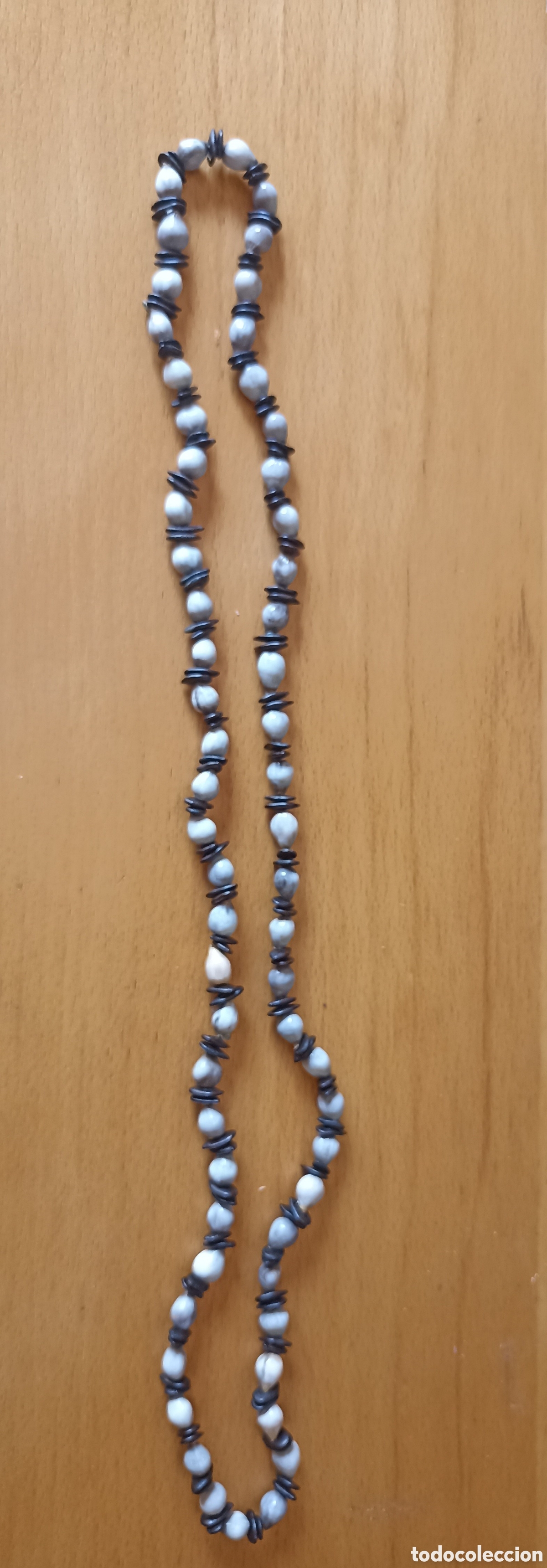 Joyeria: Collar de semillas gris y negro - Foto 2