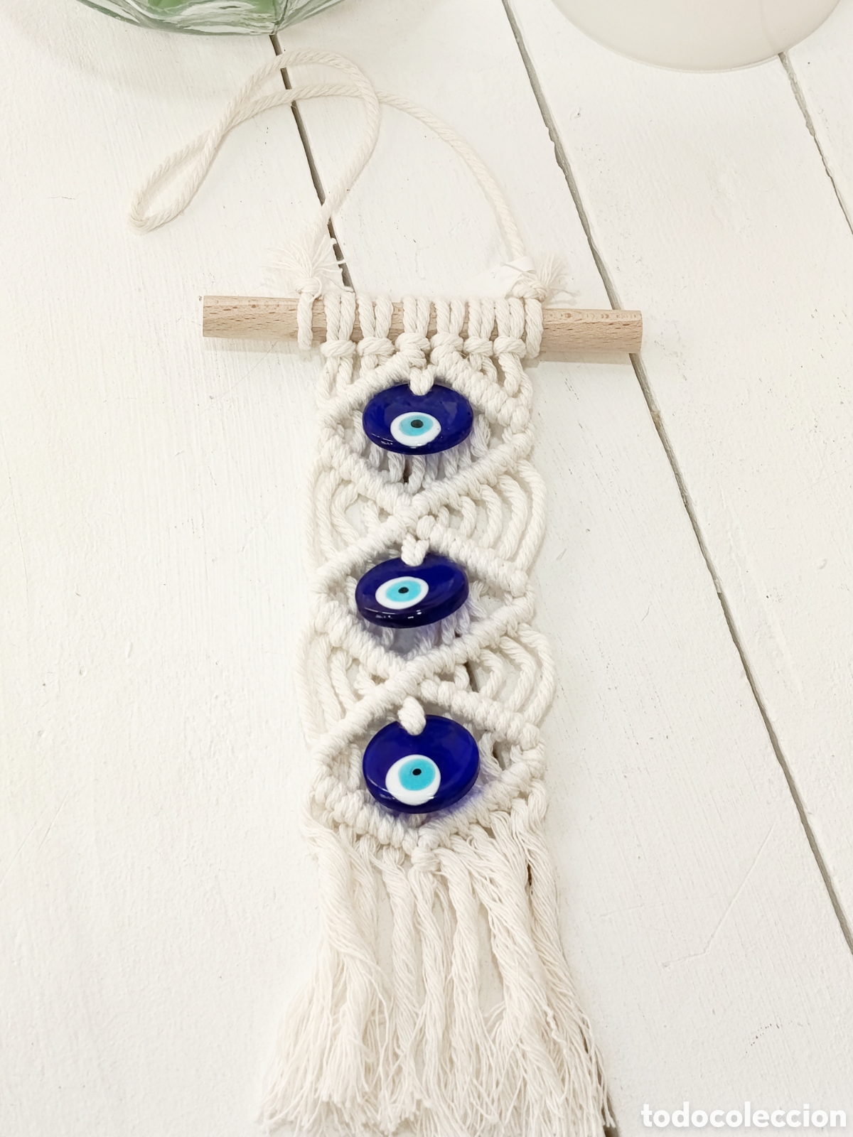 Joyeria: Colgante de protecci&oacute;n Ojo Turco preparado energ&eacute;ticamente con palo santo, nuevo