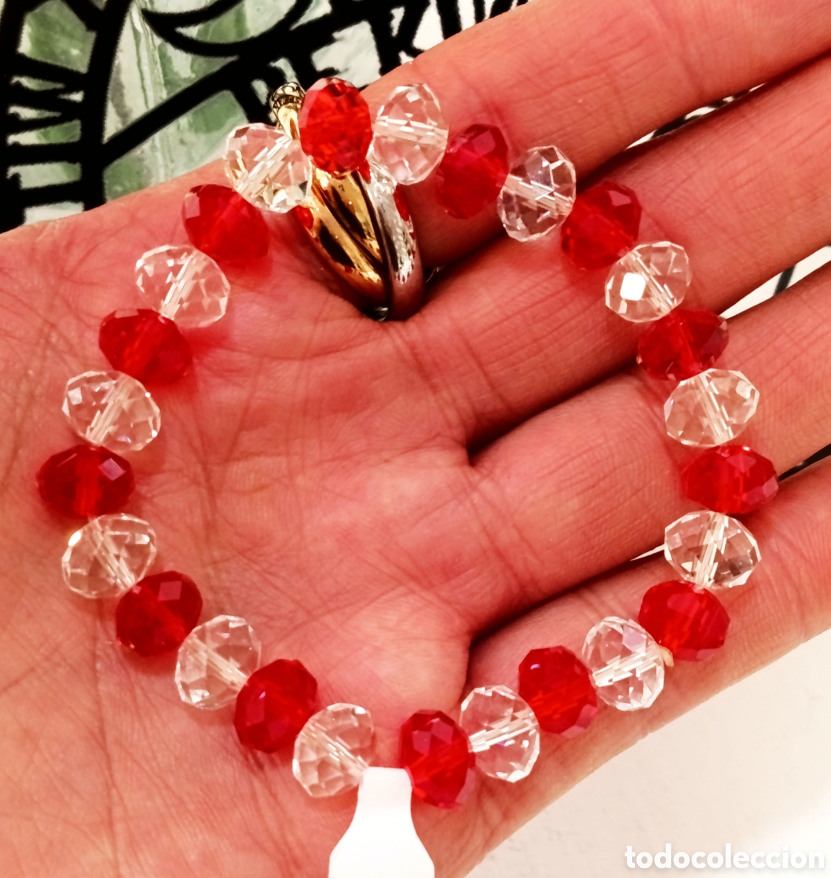 Joyeria: Pulsera de cristal, el&aacute;stica, antial&eacute;rgica, nueva