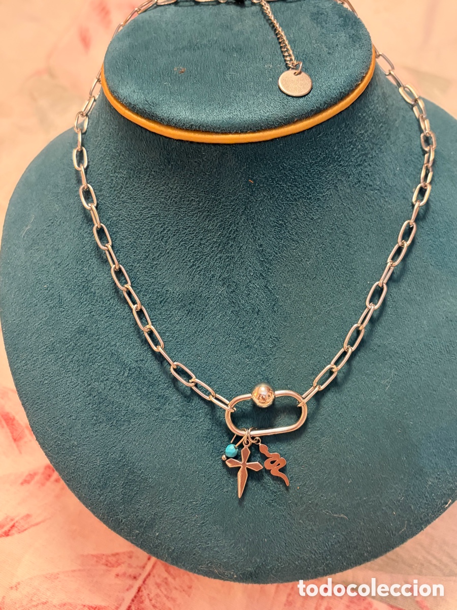 Joyeria: Original gargantilla metal plateado - Foto 1
