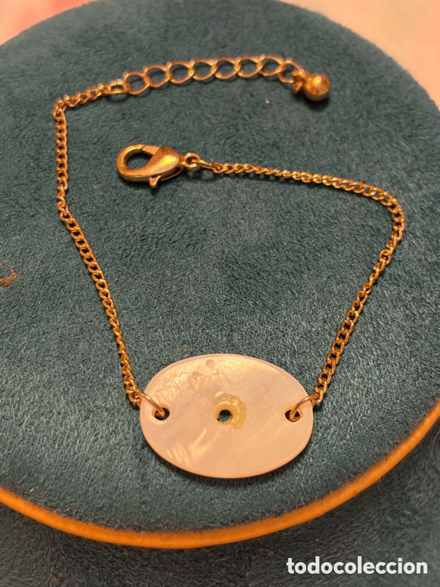 Joyeria: Pulsera dorada con detalle n&aacute;car - Foto 1