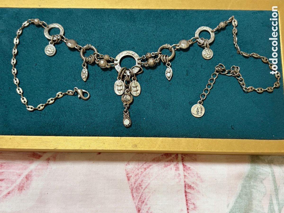 Joyeria: Gargantilla de metal plateado - Foto 1