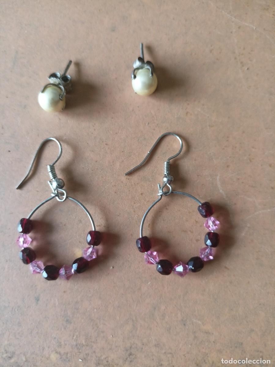 Joyeria: Lote 2 pares de pendientes bisuteria