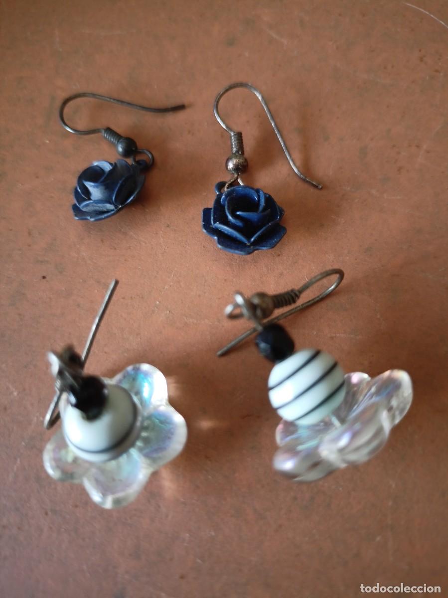 Joyeria: Lote 2 pares de pendientes bisuteria