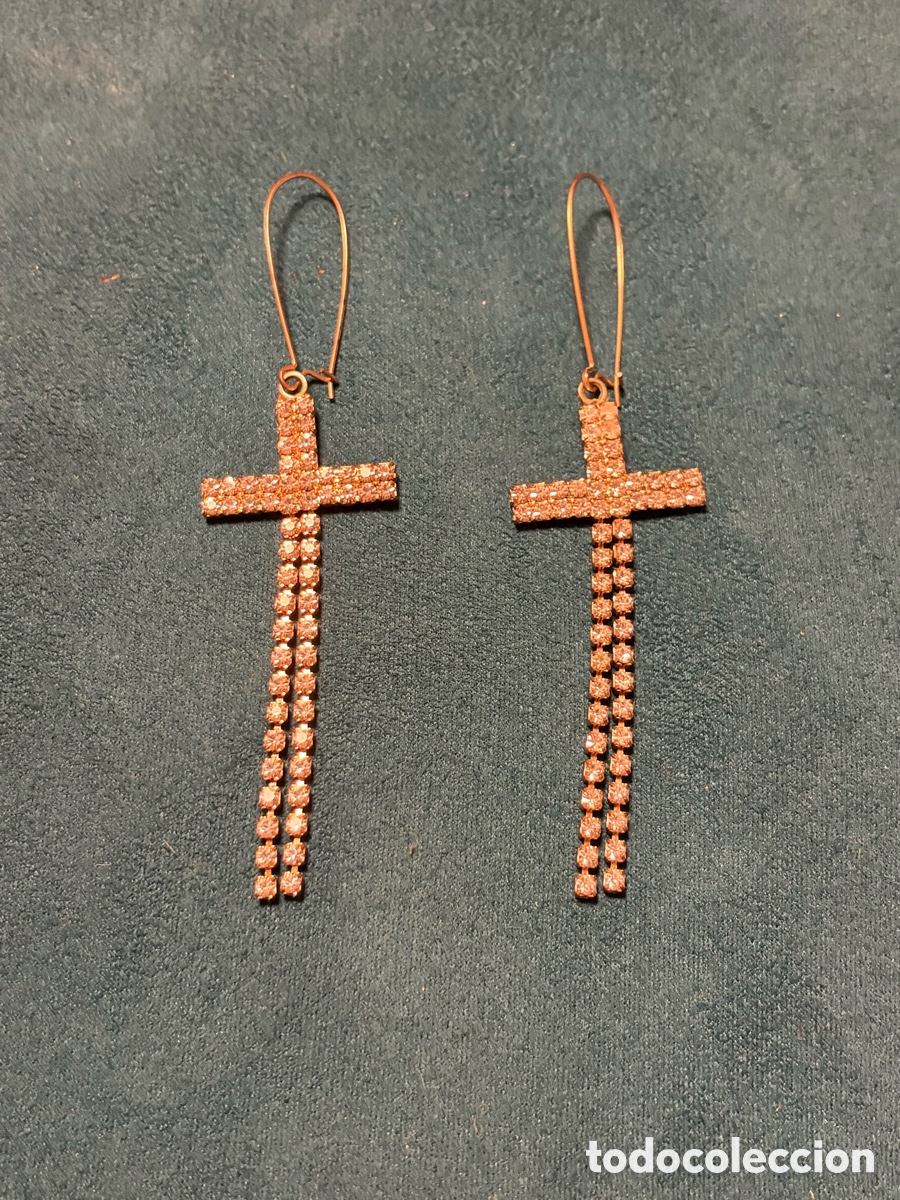 Joyeria: Pendientes Cruz strass - Foto 2