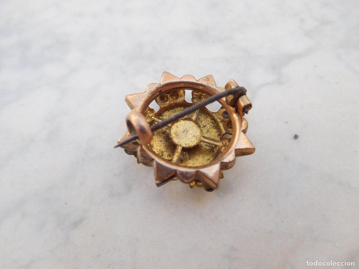 Joyeria: Broche antiguo chapado en oro - Foto 3