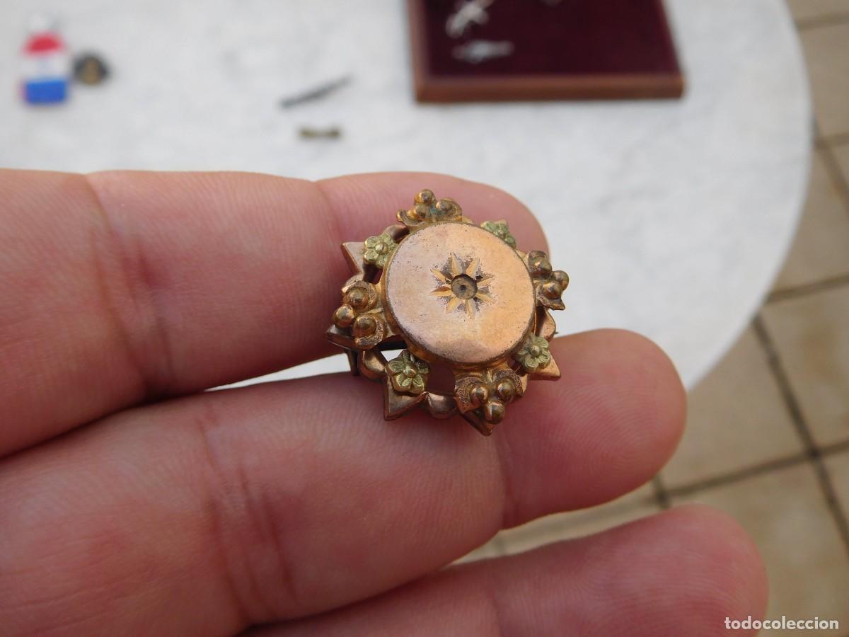 Joyeria: Broche antiguo chapado en oro - Foto 4