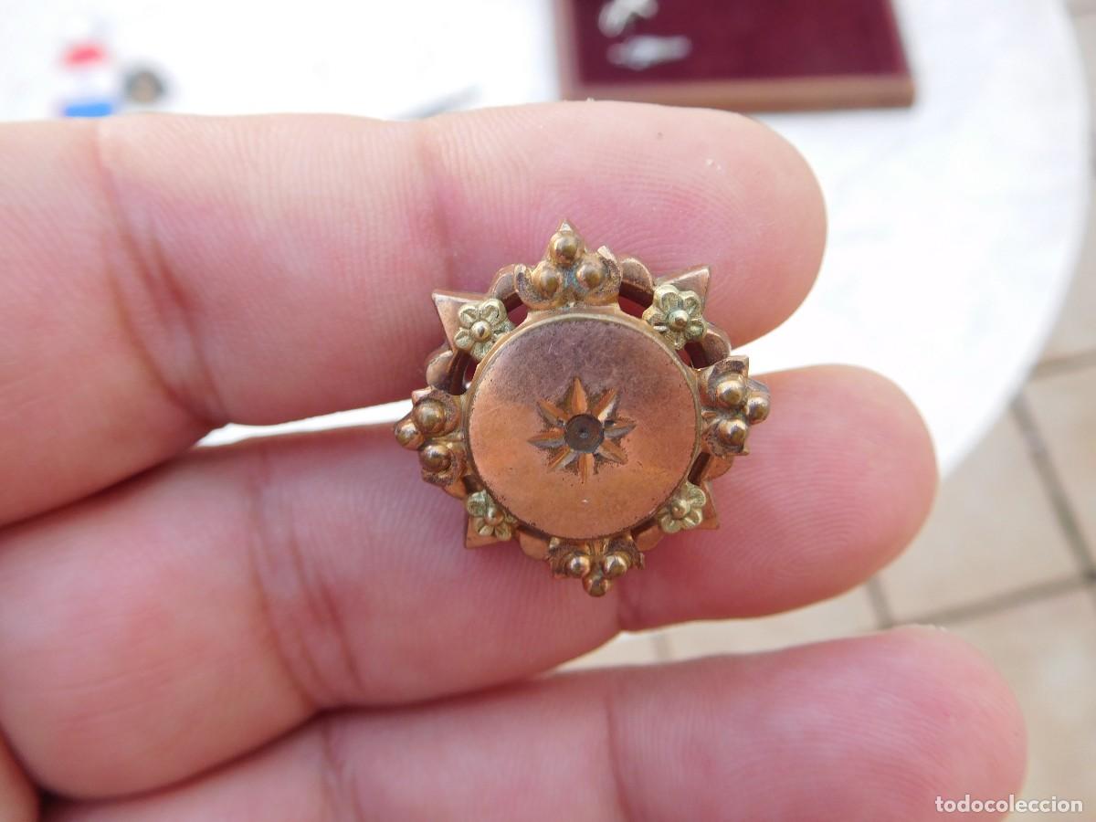 Joyeria: Broche antiguo chapado en oro - Foto 5