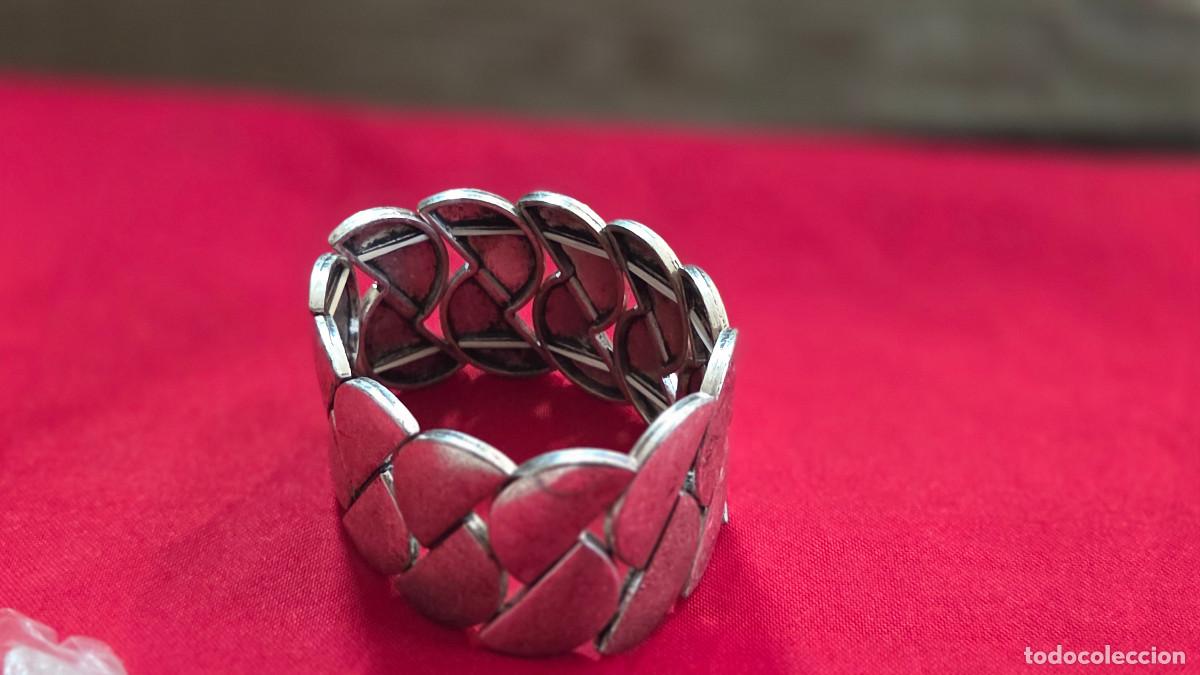 Joyeria: pulsera vintage cromado