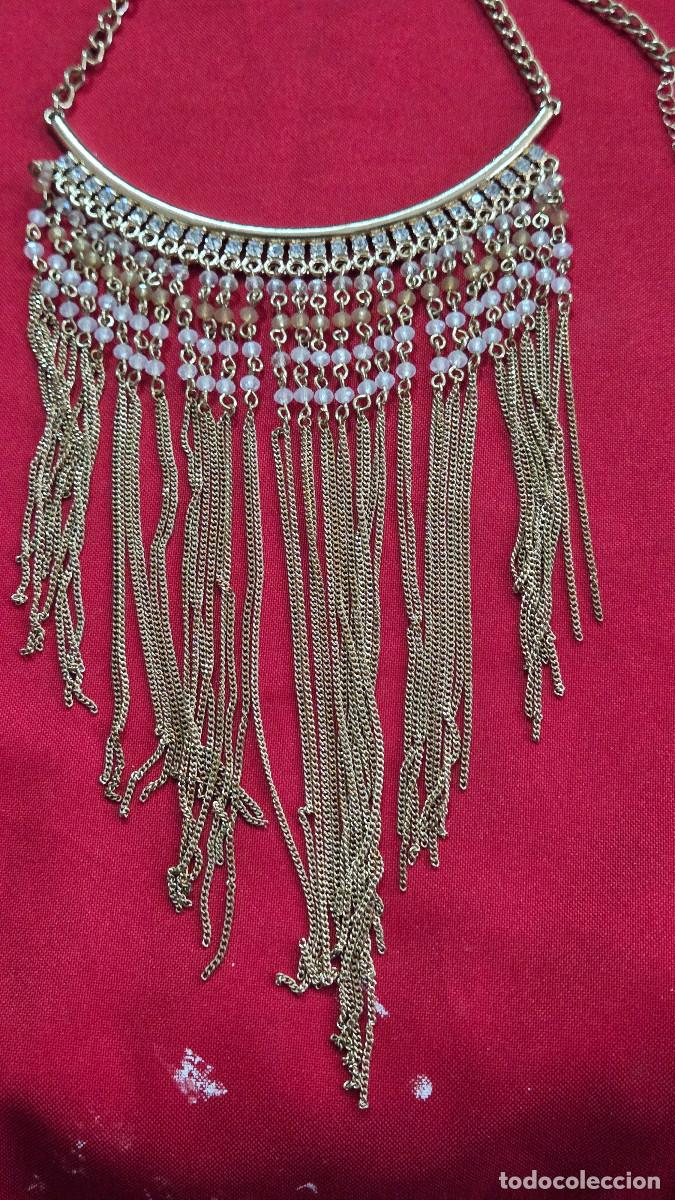 Joyeria: collar bisuteria metal dorado - Foto 2