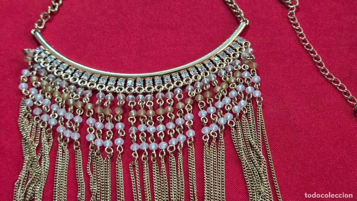 Joyeria: collar bisuteria metal dorado - Foto 4
