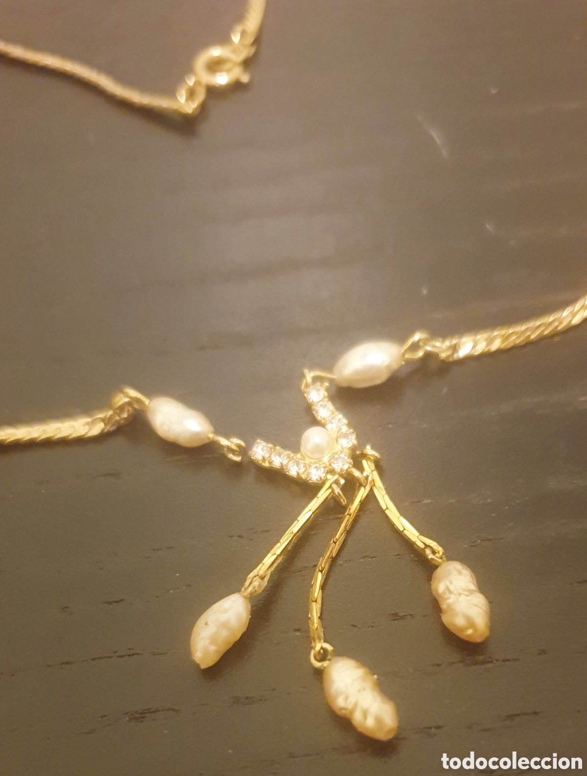 Joyeria: Gargantilla bisuter&iacute;a ba&ntilde;ada en oro - Foto 2