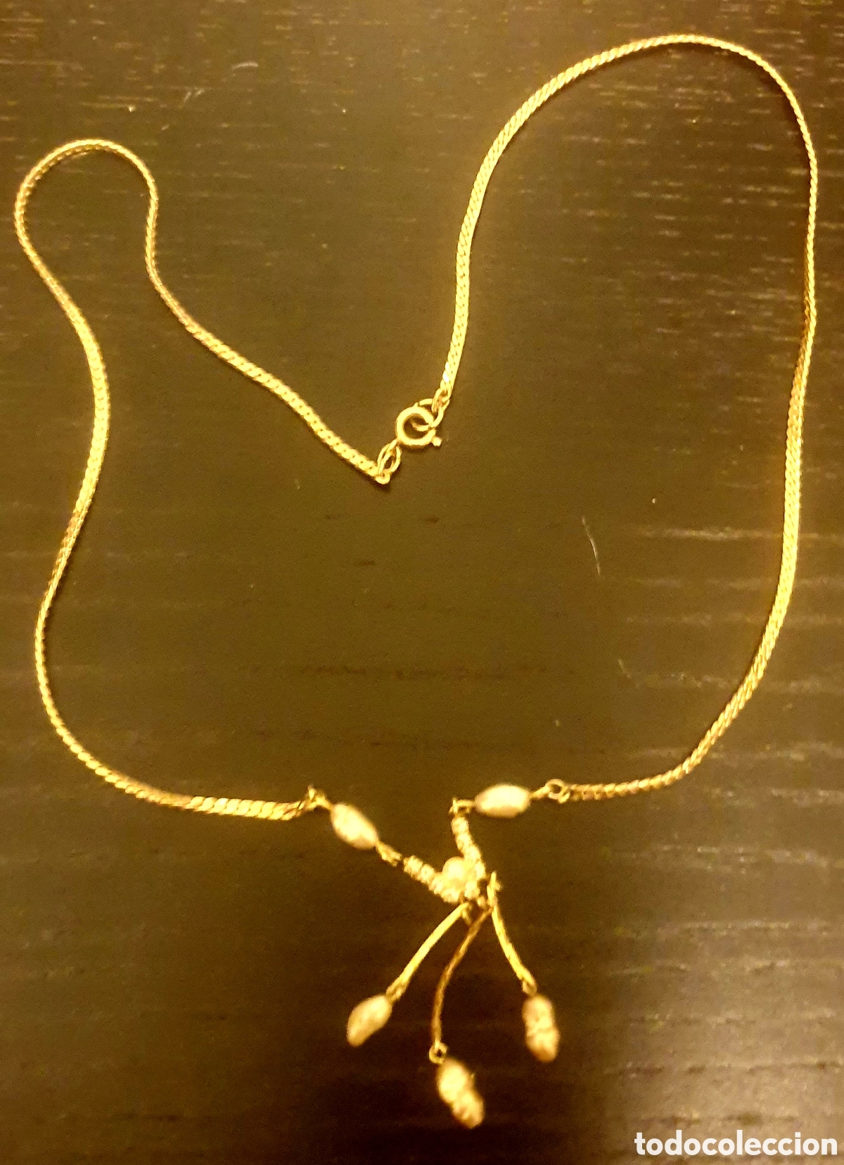 Joyeria: Gargantilla bisuter&iacute;a ba&ntilde;ada en oro