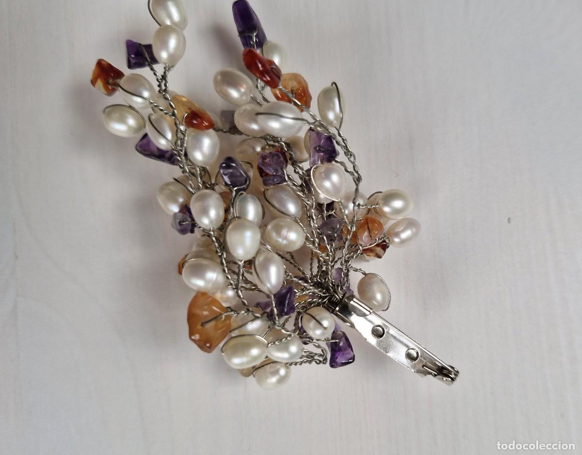 Joyeria: BROCHE VINTAGE CON PERLITAS