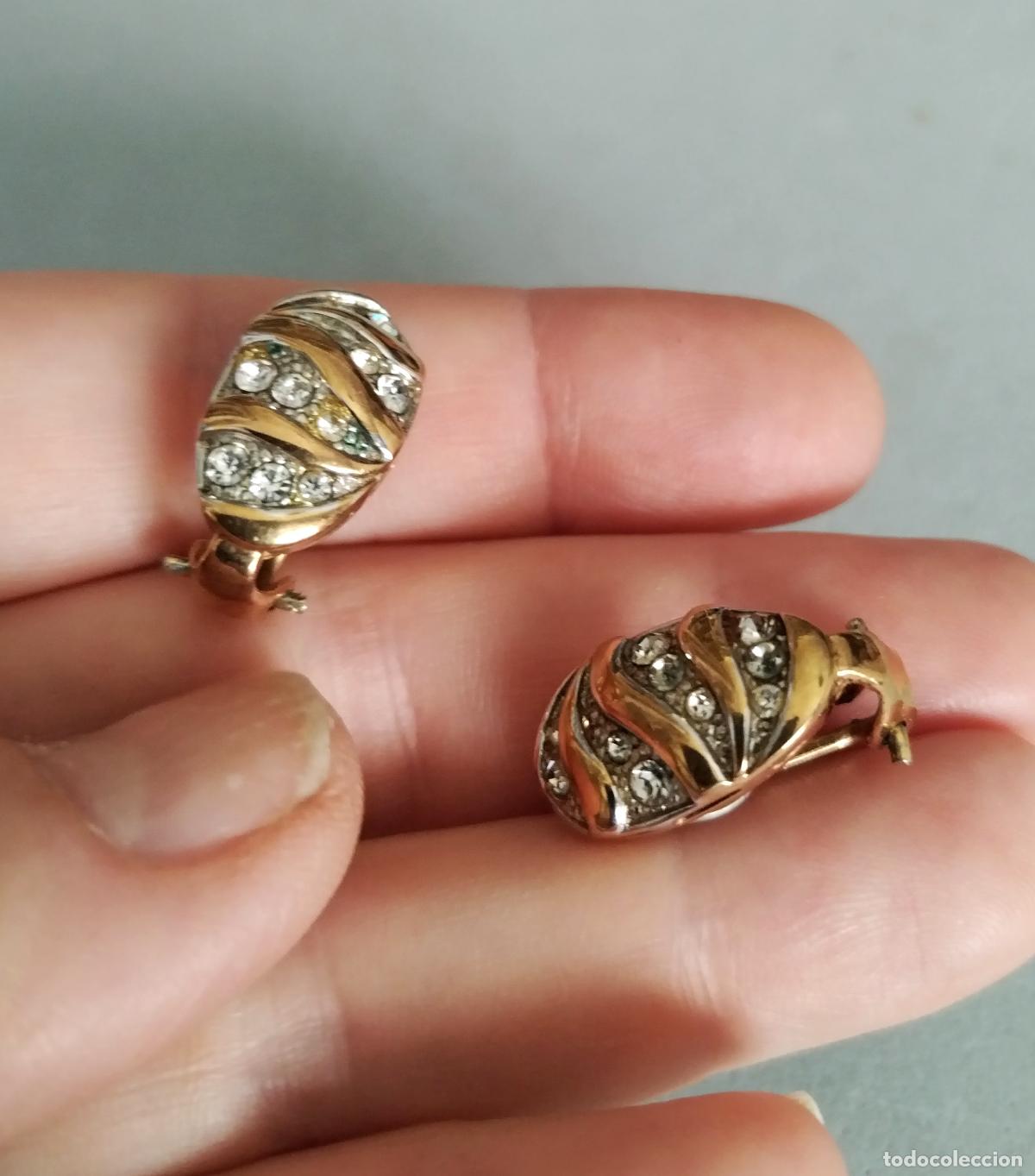 Joyeria: Pendientes dorados, cierre de omega. - Foto 6