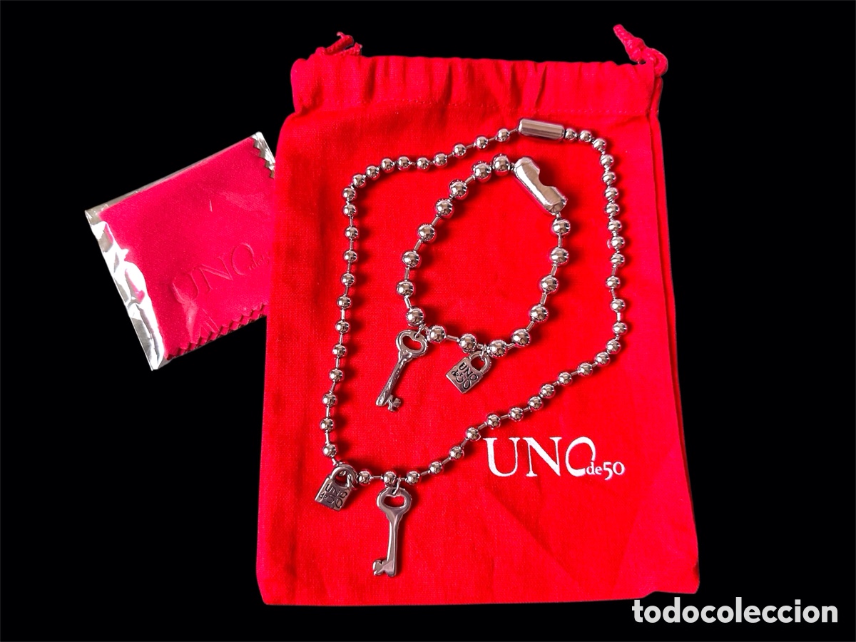 Joyeria: Conjunto UNOde50 collar + pulsera acero inoxidable