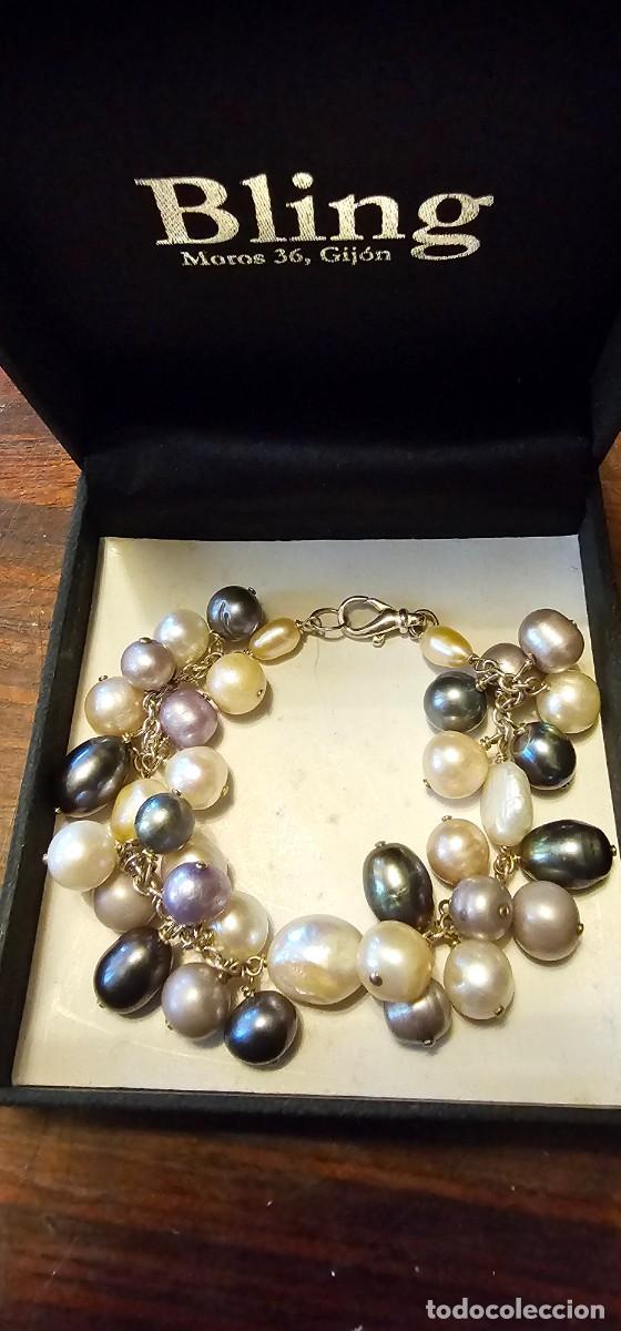 Joyeria: Pulsera de perlas de rio