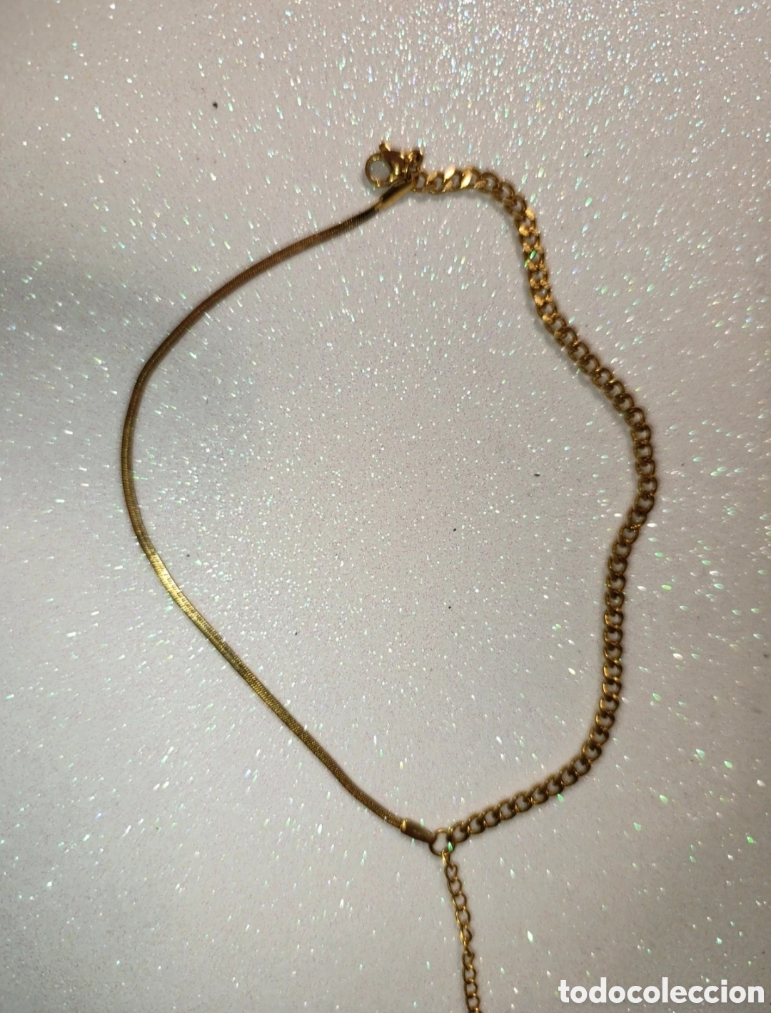 Joyeria: Pulsera doble acero dorado 22cms - Foto 4