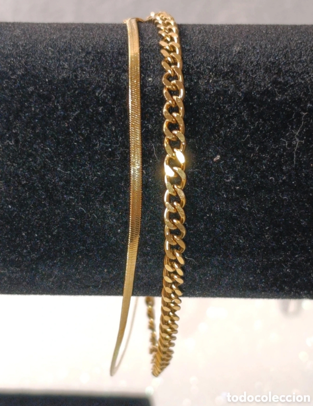 Joyeria: Pulsera doble acero dorado