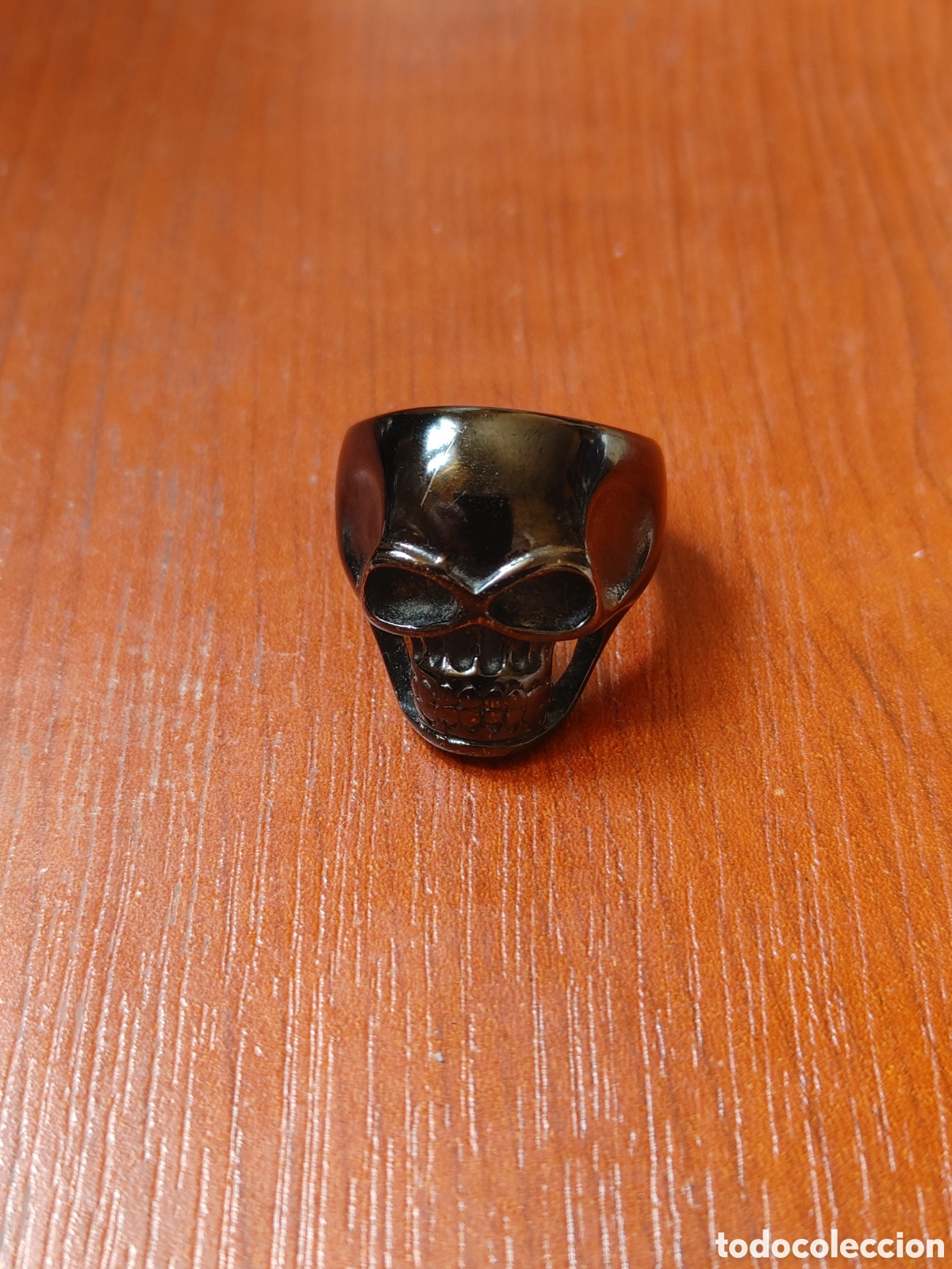 Joyeria: Anillo de metal con calavera. - Foto 4