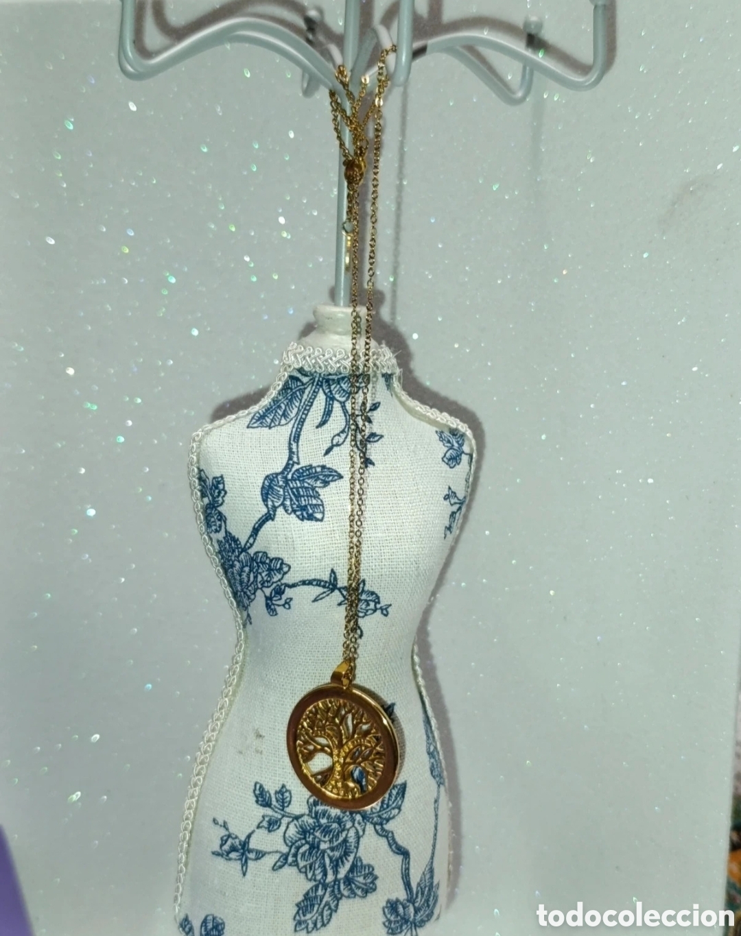 Joyeria: Collar acero dorado Arbol de la Vida. 46cms - Foto 3