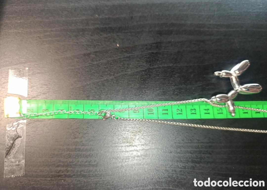 Joyeria: Collar acero plateado perro globo 56 cms - Foto 8