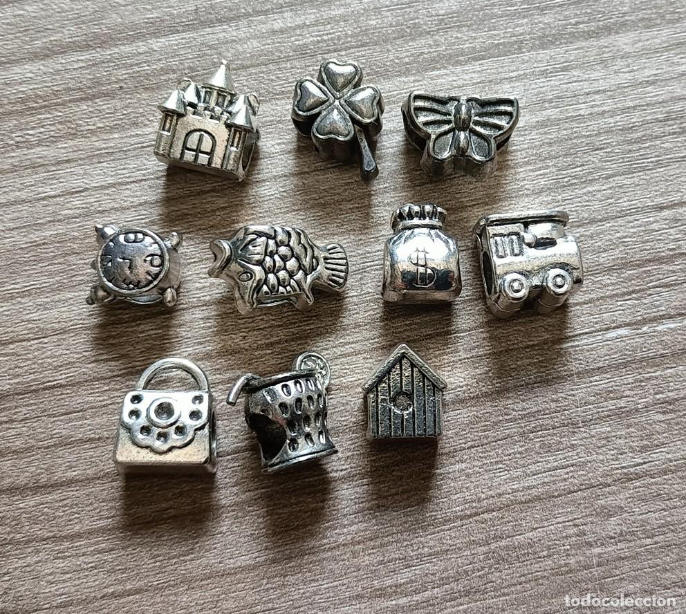 Joyeria: lote abalorios, charms de bisuteria - la conservacion esta bien , ver fotos