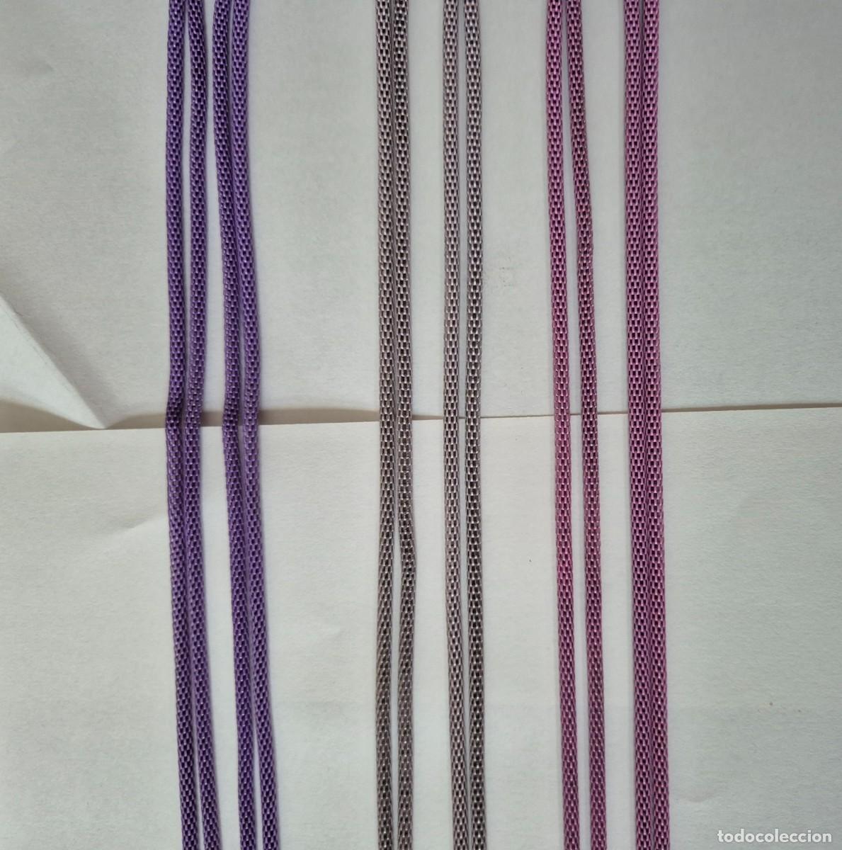 Joyeria: Collar Morado Gris y Rosa y Collar Plateado - Foto 5