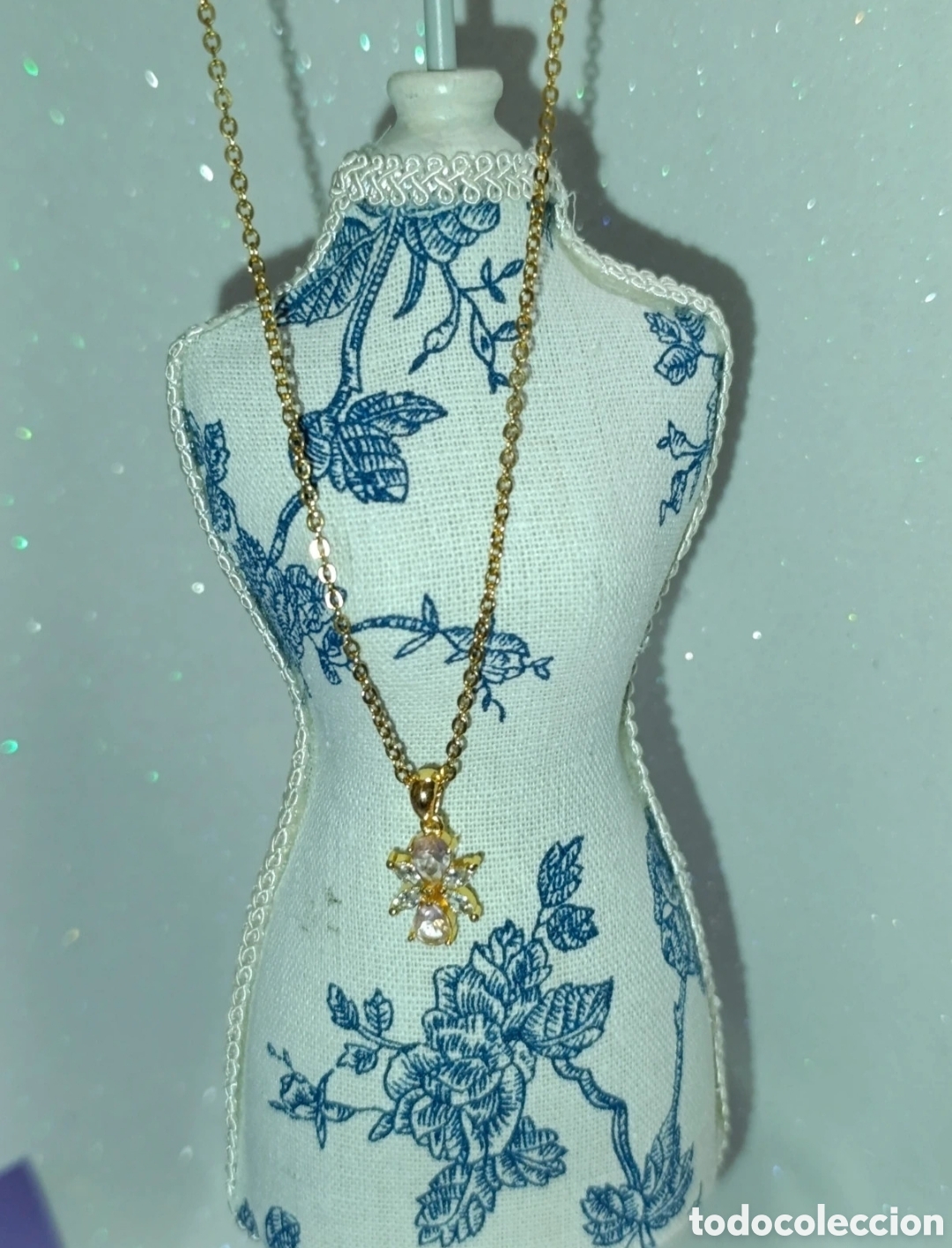 Joyeria: Collar acero dorado y mariposa circonitas 46 cms - Foto 5