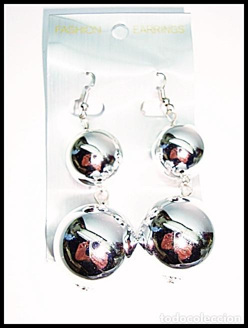 Joyeria: Pendientes largos color plata, A&ntilde;o 2000 , Nuevos