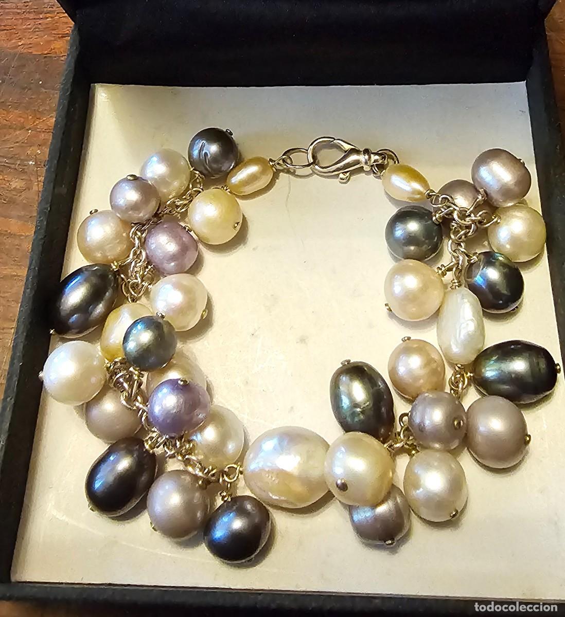 Joyeria: Pulsera de perlas de rio