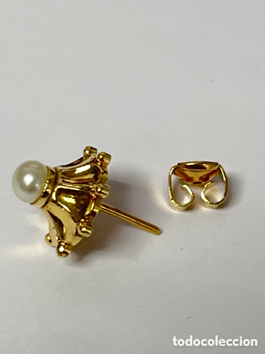 Joyeria: Pendientes vintage chapados oro /P514 - Foto 3