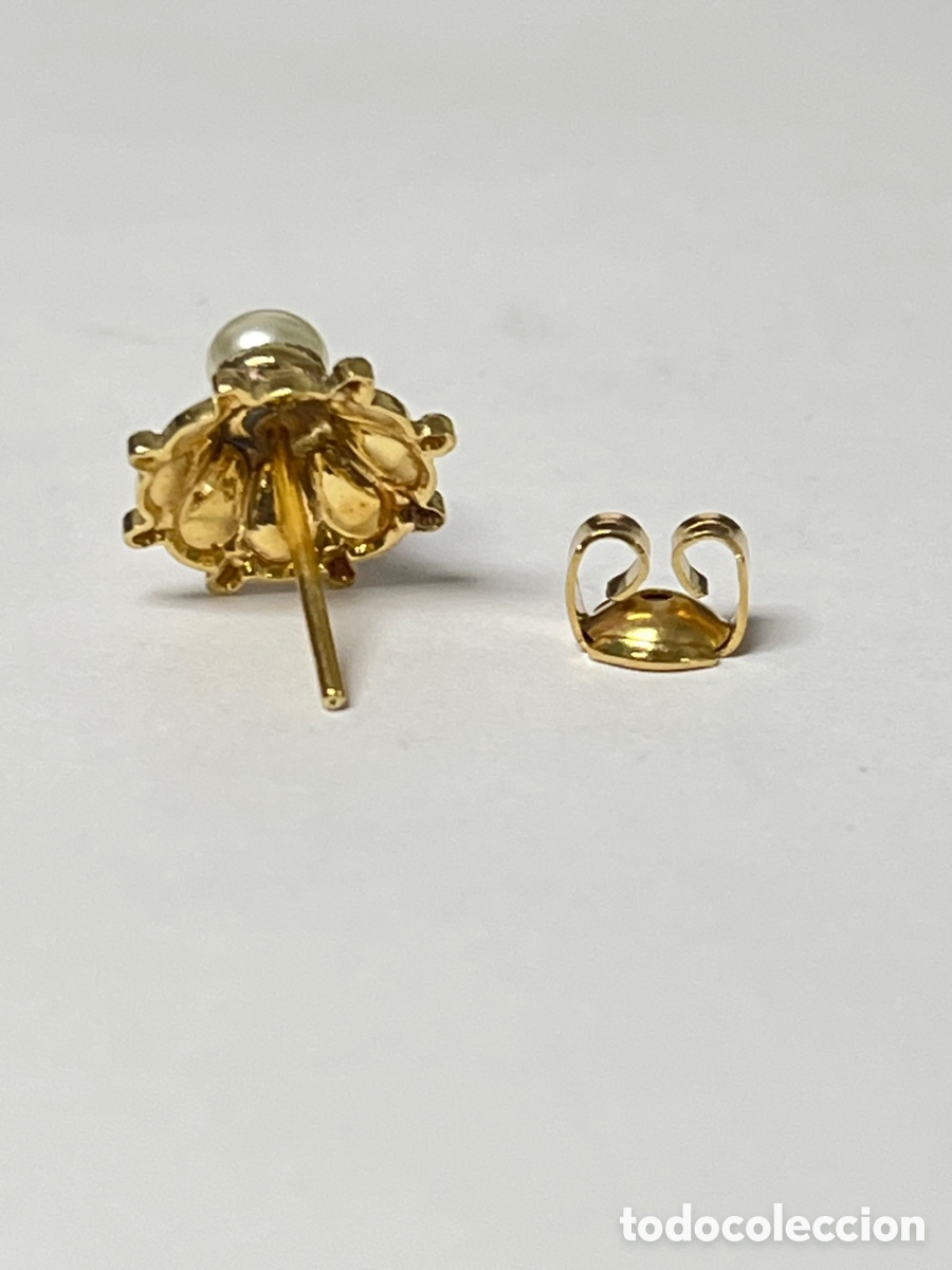 Joyeria: Pendientes vintage chapados oro /P514 - Foto 4