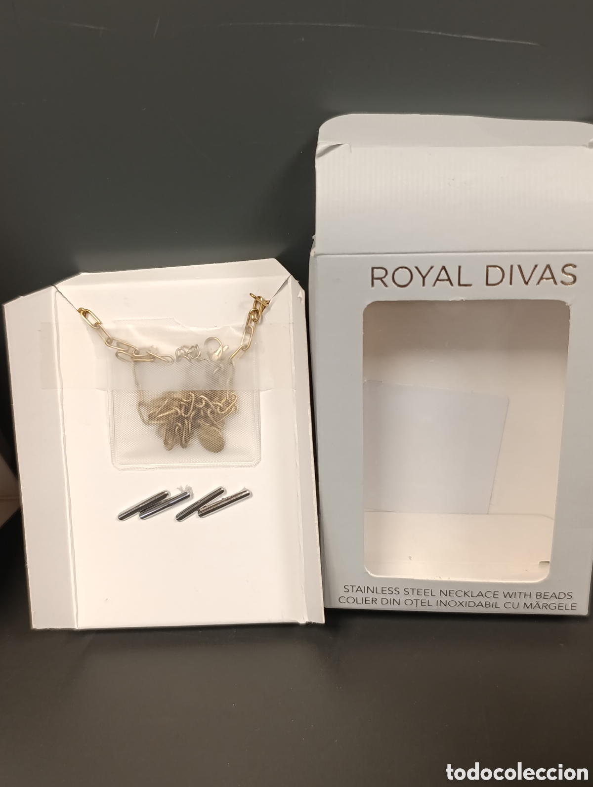 Joyeria: Collar acero dorado Royal Divas abalorios 49 cms - Foto 4
