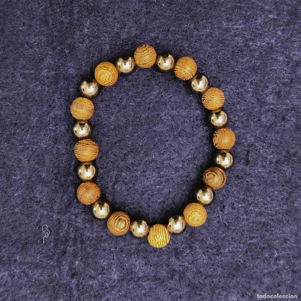 Joyeria: PULSERA ELASTICA MADERA MEDIO.BOLA 8,50 MM - Foto 2