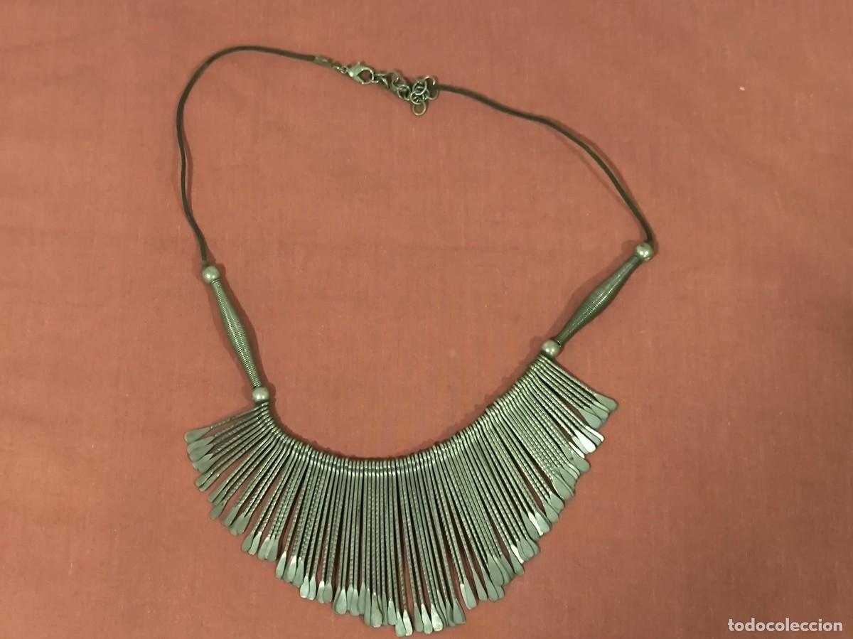 Joaillerie: Collar Babero De Flecos Met&aacute;licos &ndash; Bisuter&iacute;a Statement &Eacute;tnico De Mujer Con Cord&oacute;n Ajustable