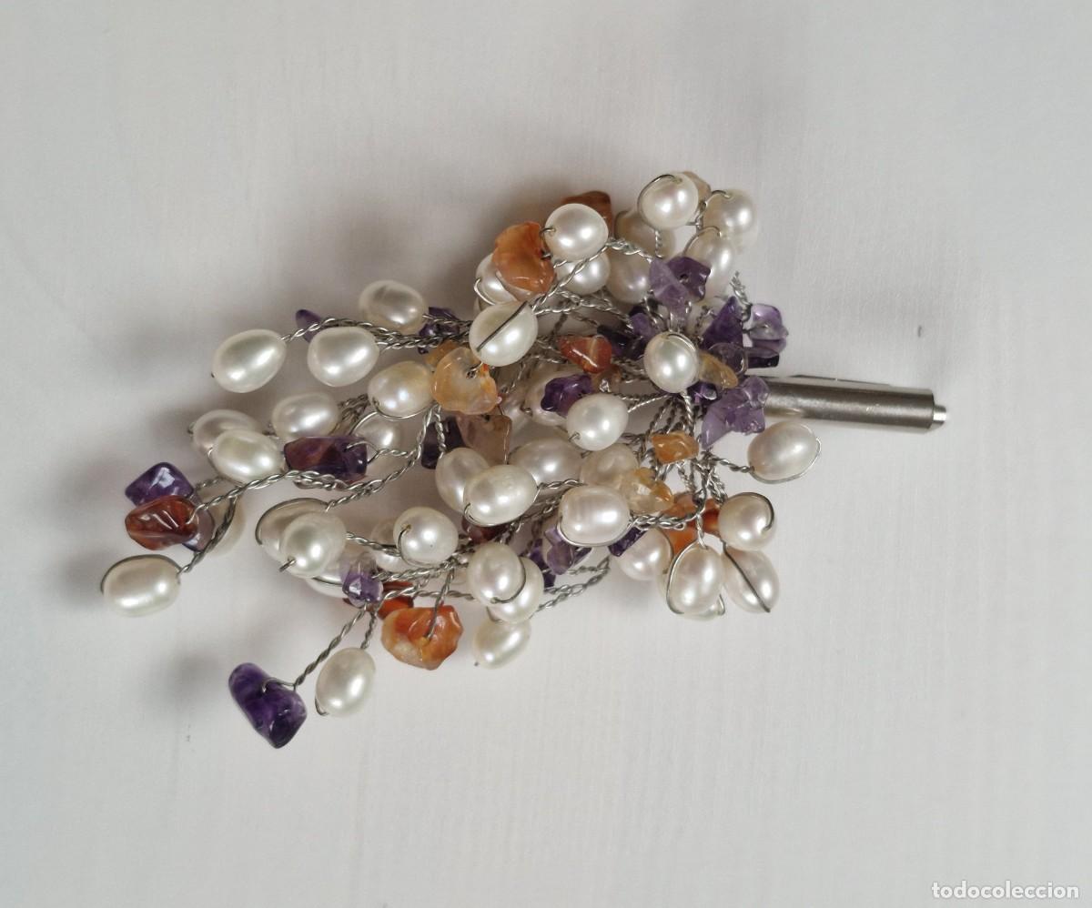 Schmuck: BROCHE VINTAGE CON PERLITAS