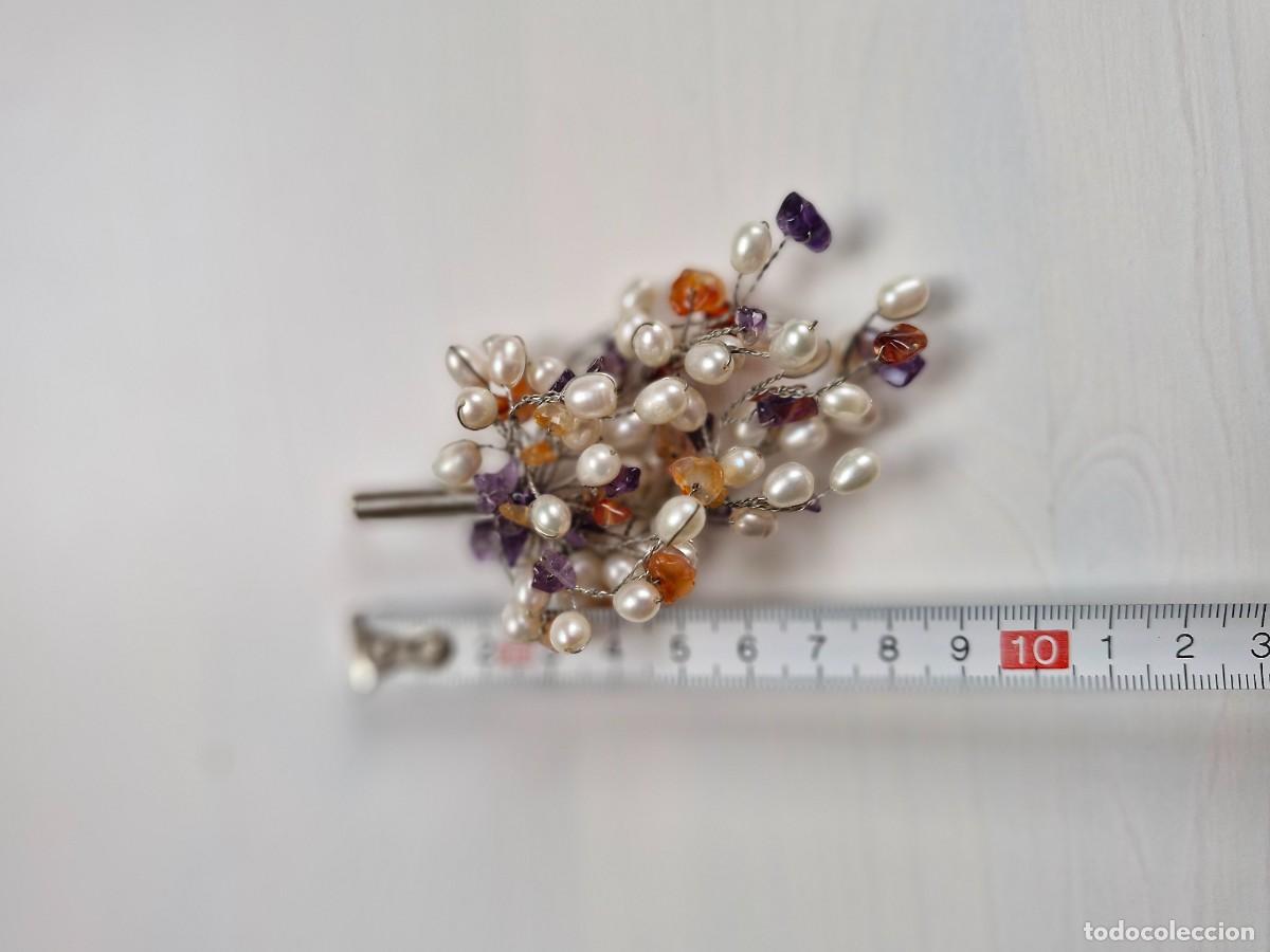 Joyeria: BROCHE VINTAGE CON PERLITAS - Foto 4