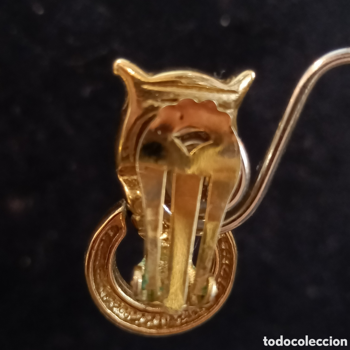 Joyeria: Pendientes con cabeza de pantera. Vintage. - Foto 5