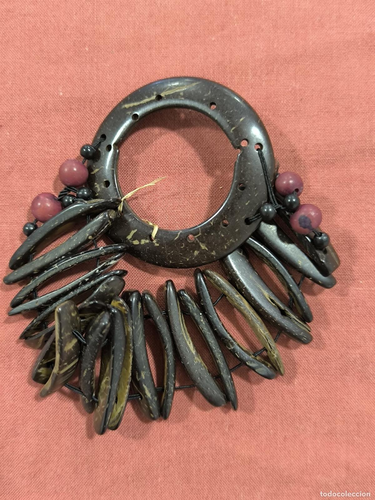 Joyeria: Pulsera &Eacute;tnica de Coco y Madera &ndash; Cuentas Naturales con Aro Central Boho - Foto 1