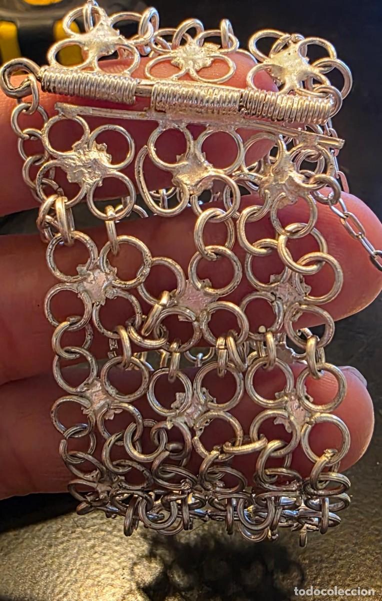 Joyeria: Pulsera brazalete vintage de malla de anillas y rosetas caladas &ndash; 16 cm &ndash; cierre tubular &ndash; joyer&iacute;a